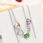 Hosszú dupla nyaklánc, Swarovski köves