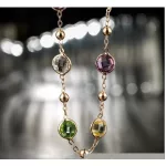 Kerek köves nyaklánc, Swarovski köves