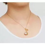 Hangjegy medálos nyaklánc, Swarovski köves