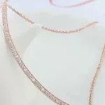Íves medálos nyaklánc, Rose Gold