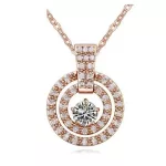 Tripla kör alakú nyaklánc, Rose Gold