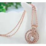 Tripla kör alakú nyaklánc, Rose Gold