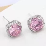 Kerekített formájú ékszer szett, Pink