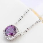 Kerekített formájú ékszer szett, Ametiszt