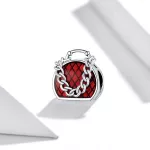 Ezüst charm, retikül
