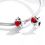 Ezüst charm, jegesmedve