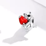 Ezüst charm, jegesmedve