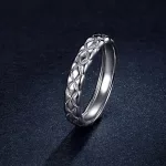 Ezüst gyűrű, fonatos, 6
