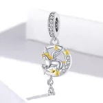 Ezüst charm, repülő póni
