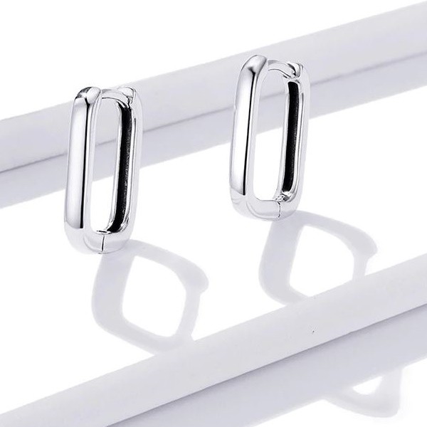 Fülbevaló - Chain | Szögletes ezüst Fülbevaló - Chain | Szögletes ezüst