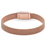 Ezüst karperec, rosegold, 17 cm
