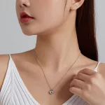 Ezüst nyaklánc szív medállal