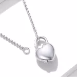 Ezüst nyaklánc szív medállal
