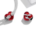 Ezüst charm, őrangyal