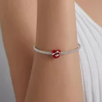 Ezüst charm, őrangyal