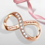 Ezüst charm, family forever