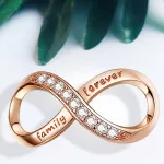 Ezüst charm, family forever