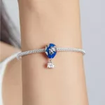 Ezüst charm, hőlégballon