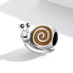 Ezüst charm, csiga