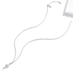 Ezüst nyaklánc kígyó medállal