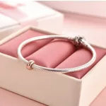 Ezüst charm stopper 2 db + törlőkendő, rosegold