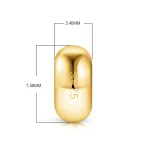 Ezüst charm stopper 2 db + törlőkendő, aranyszín