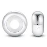 Ezüst charm stopper 2 db + törlőkendő, ezüst