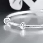 Ezüst charm stopper 2 db + törlőkendő, ezüst