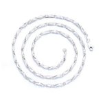 Ezüst nyaklánc férfiaknak, 55 cm