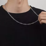 Ezüst nyaklánc férfiaknak, 55 cm