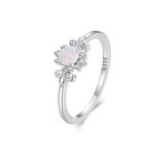 Ezüst gyűrű, opál, 6