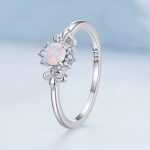 Ezüst gyűrű, opál, 6