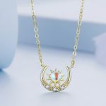 Ezüst nyaklánc, Nap és Hold