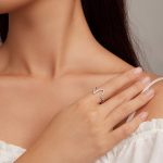 Ezüst gyűrű, absztrakt, 7