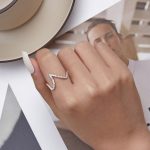 Ezüst gyűrű, absztrakt, 7