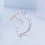 Ezüst gyűrű, absztrakt, 7