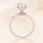 Ezüst gyűrű moissanit kristállyal, 6