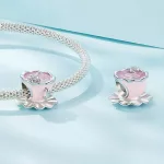 Ezüst charm, teáscsésze