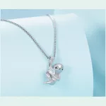 Ezüst nyaklánc lajhár medállal