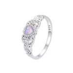 Ezüst gyűrű, vintage stílus, 8-as méret