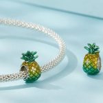 Ezüst charm, ananász