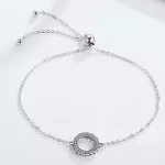 Ezüst karkötő, vintage stílus, ezüstszínű