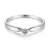 Ezüst női gyűrű moissanite-kristállyal, 6