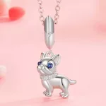Ezüst charm, bulldog