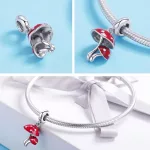 Ezüst charm, gomba