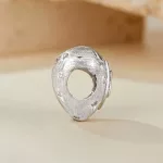 Ezüst charm, szív