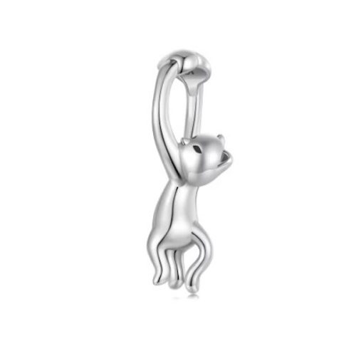 Ezüst charm, macska