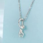 Ezüst charm, macska