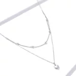 Ezüst nyaklánc szív medállal, ezüst