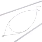 Ezüst nyaklánc szív medállal, ezüst